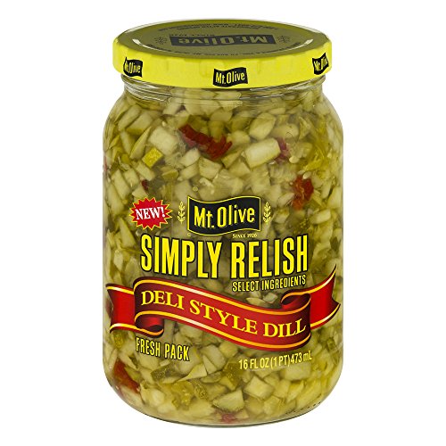Mt. Olive Simply Relish Deli Style Dill, 16 Oz Jars Pack Of 3,