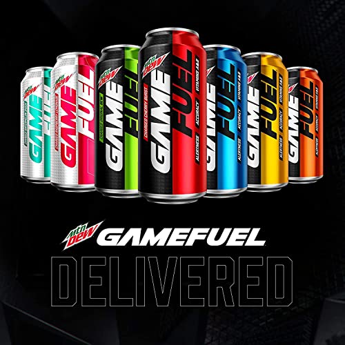 Mountain Dew Game Fuel, Charged Cherry Burst, 16 Fl Oz. Cans 12