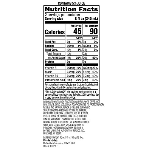 Mountain Dew Game Fuel, Charged Cherry Burst, 16 Fl Oz. Cans 12