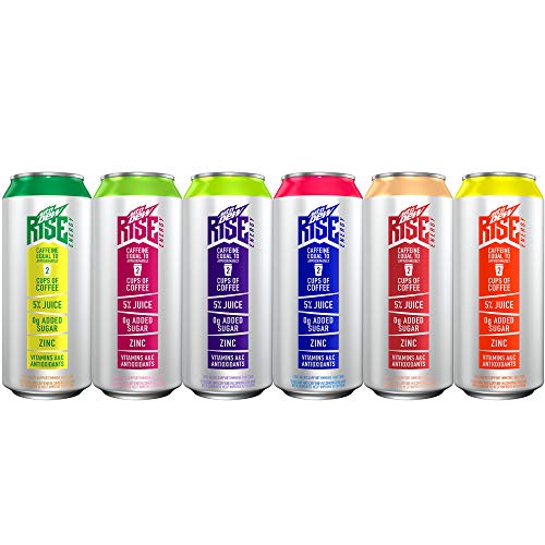 Mtn Dew Rise Energy, Drink 6 Flavor Variety 16 Oz Cans, 6Fl Samp