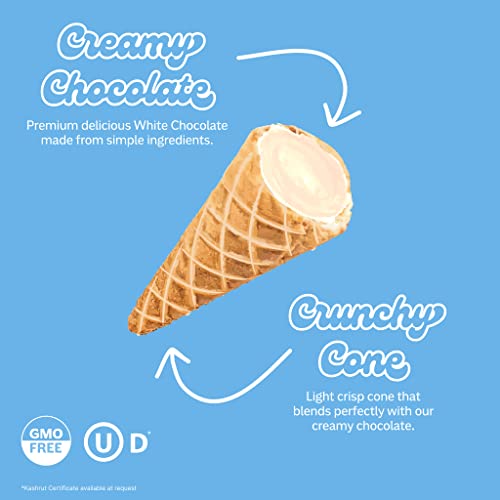 Muddy Bites Waffle Cone Snacks Chocolate Filled Bite Sized Cones...