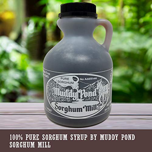 Muddy Pond Sorghum Mill Sorghum Syrup, 1 Pint, Net Wt. 24 Ounces Muddy Pond Sorghum Mill Sorghum Syrup, 1 Pint, Net Wt. 24 Ounces