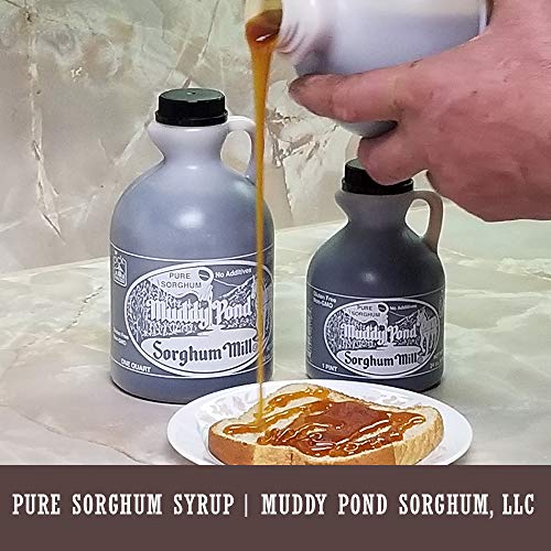 Muddy Pond Sorghum Mill Sorghum Syrup, 1 Pint, Net Wt. 24 Ounces Muddy Pond Sorghum Mill Sorghum Syrup, 1 Pint, Net Wt. 24 Ounces
