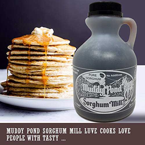 Muddy Pond Sorghum Mill Sorghum Syrup, 1 Pint, Net Wt. 24 Ounces Muddy Pond Sorghum Mill Sorghum Syrup, 1 Pint, Net Wt. 24 Ounces