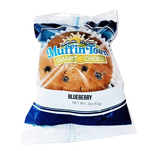 Muffin Town Whole Grain Blueberry Muffins 2 oz.- 72 per case
