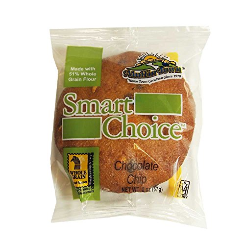 Smart Choice Wholegrain Chocolate Chip Muffin Tops, 2 Ounce -- 6...