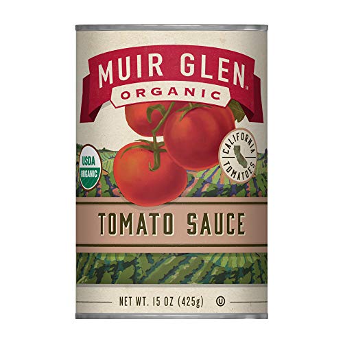 Muir Glen Organic Tomato Sauce, No Sugar Added, 15 Ounce Can Pa