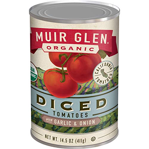 Muir Glen, Organic Diced Tomatoes With Garlic And Onion, 14.5 Oz