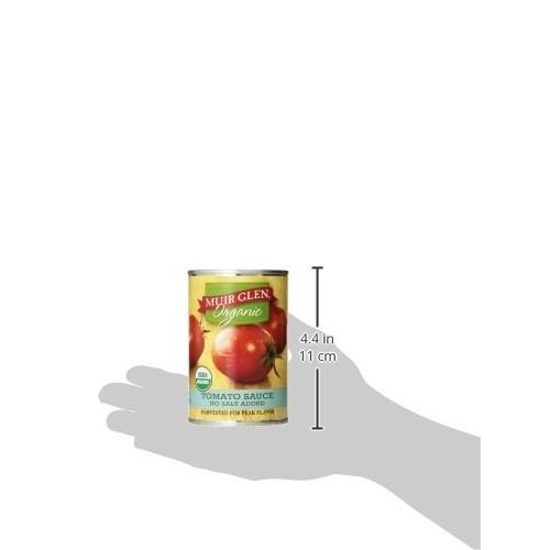 Muir Glen Organic Canned Tomato Sauce, No Salt Added, 15 Oz. Pa