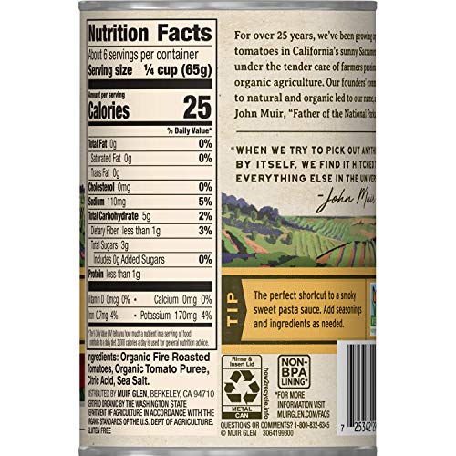 Muir Glen Organic Crushed Fire Roasted Tomatoes, 14.5 Oz