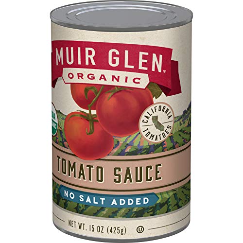 Muir Glen, Organic No Salt Added Tomatoes, 15 Oz