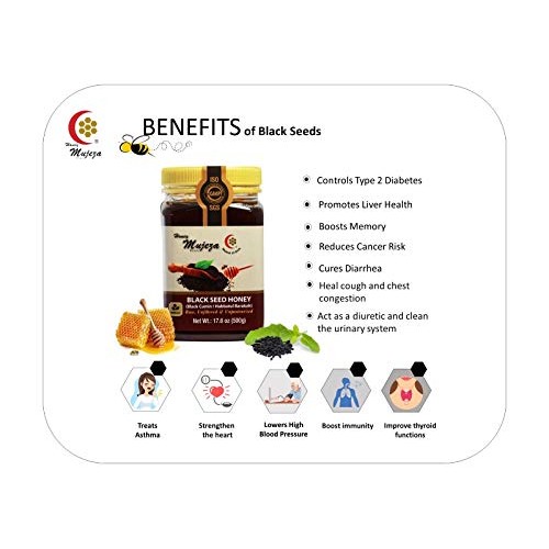 PACK OF 3 Mujeza Black Seed Honey - Not Mixed with Oil or Powder...