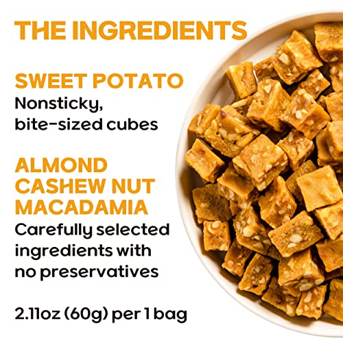 Mukglam Gogumeme Nuts, Cube Shaped Dried Sweet Potato With Almon