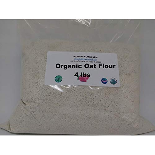 Oat Flour, 4 Pounds 100 Percent Whole Grain, Usda Certified Orga