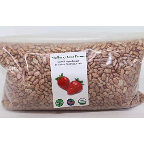 Pinto Beans, 5 Pounds Dried, Usda Certified Organic, Non-Gmo Bul