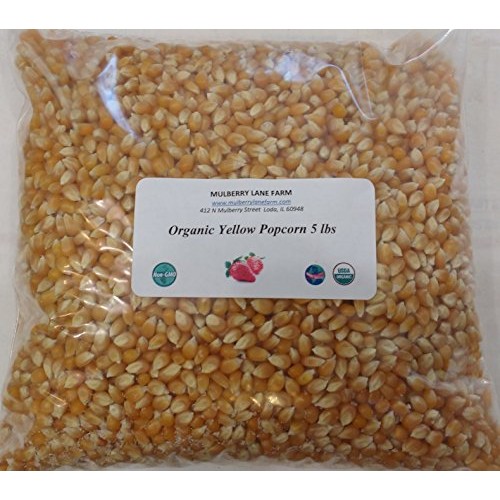 Yellow Popcorn Popping Corn, 5 Lbs Five Lbs Kernels, Usda Cert Yellow Popcorn Popping Corn, 5 Lbs Five Lbs Kernels, Usda Cert