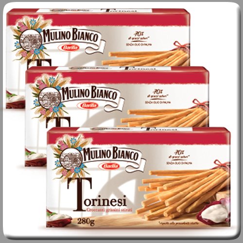 Mulino Bianco Torinesi Breadsticks 9.8 Ounces Pack Of 3