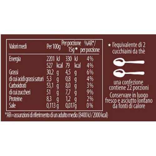 Mulino Bianco: Pan Di Stelle Cream Hazelnut Spread 330G /11.64Oz