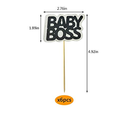 36 Pcs Glitter Gold Wild One Cake Cupcake Toppers Baby First 1St