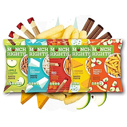 Munch Rights, Baked Bbq Puffs, Vegan And Gluten Free Snack, Kosh