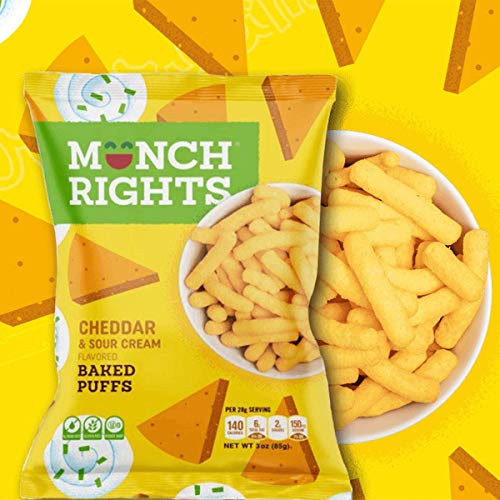 Munch Rights, Baked Cheddar Sour Cream Puffs, Kosher And Gluten