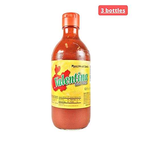 Valentina Hot Sauce, Salsa Picante, Yellow Hot Sauce, 3 Bottles