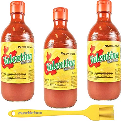 Valentina Hot Sauce, Salsa Picante, Yellow Hot Sauce, 3 Bottles