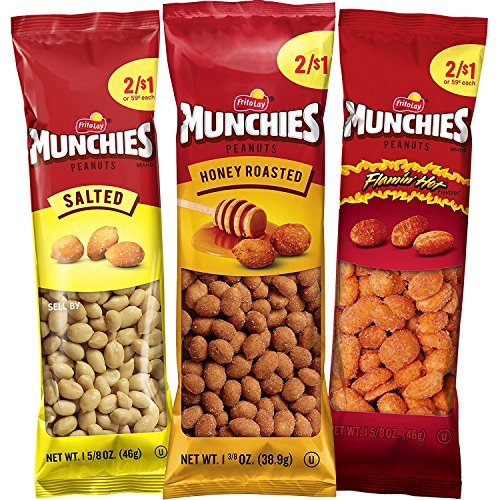 Munchies Peanut Variety Pack Salted, Flamin Hot, Honey Roasted