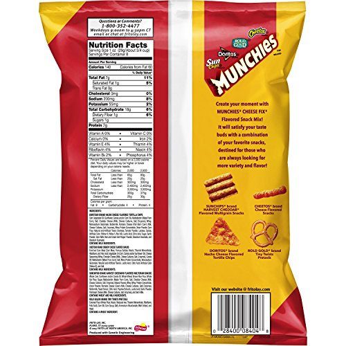 Munchies Snack Mix, Cheese Fix, 8 Oz