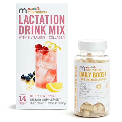 Munchkin Milkmakers Lactation Drink Mix with B Vitamins & Coll...