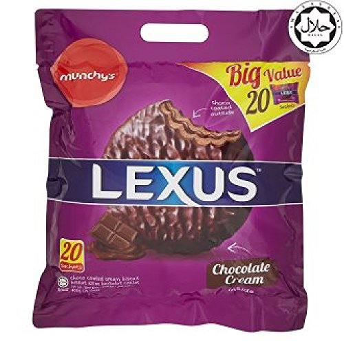 Munchys Lexus Chocolate Coated Cream Biscuit 40 Sachets 628Mart