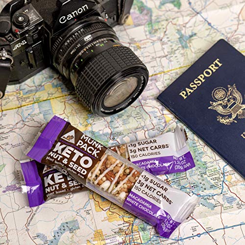 Munk Pack Keto Nut &Amp; Seed Bar, ≪1G Sugar, 3G Net Carbs, Keto Sna