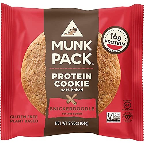 Munk Pack Soft Baked Protein Cookie | Plant Based & Vegan Snacks...