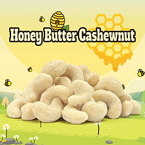MURGERBON Honey Butter Cashews - Honey Roasted Cashew, Flavored ...