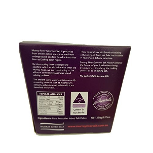 Murray River Pink Salt Flakes Chefs Box. Gourmet Pure Natural Lo