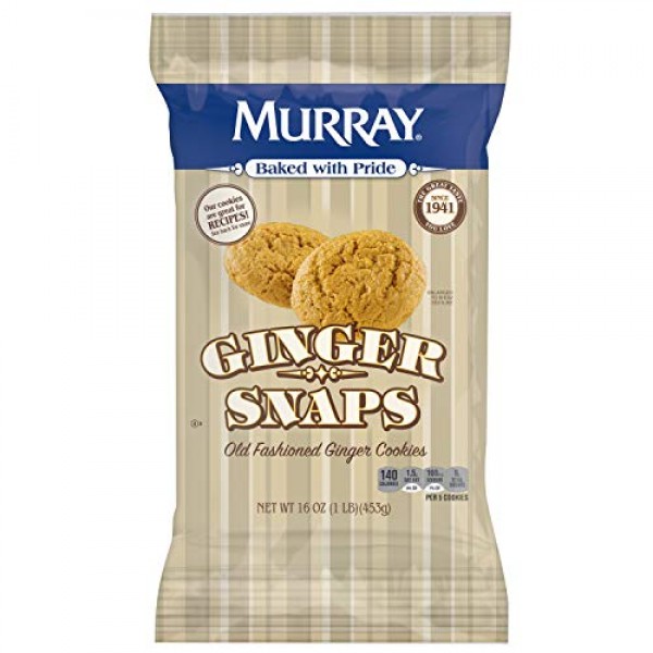 Murray Cookies, Old Fashioned Ginger Snaps, 16 oz Bag