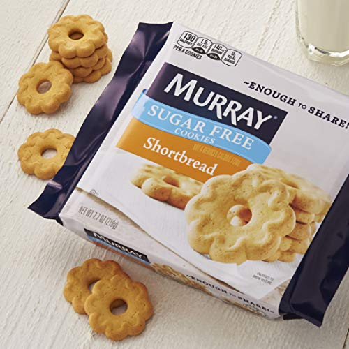 Murray Sugar Free Cookies, Shortbread, 7.7 Ounce Tray, Pack Of 12