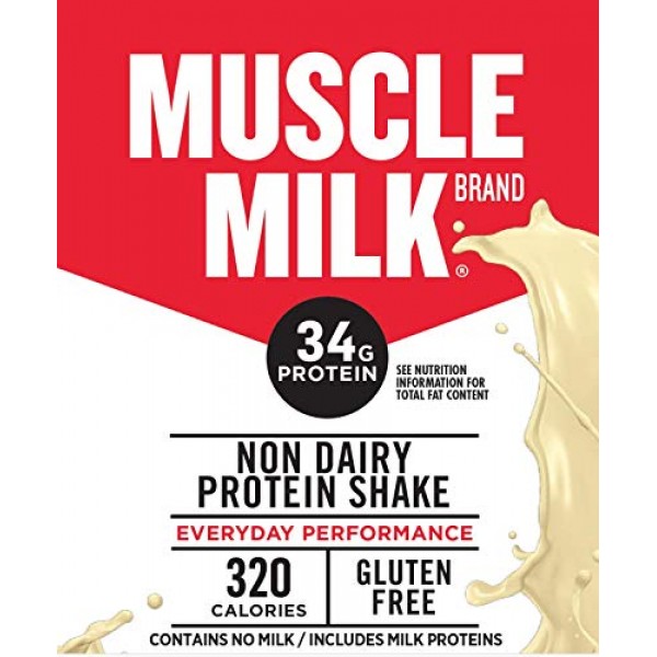 Muscle Milk Original Protein Shake, Banana Crème, 34G Protein, 1