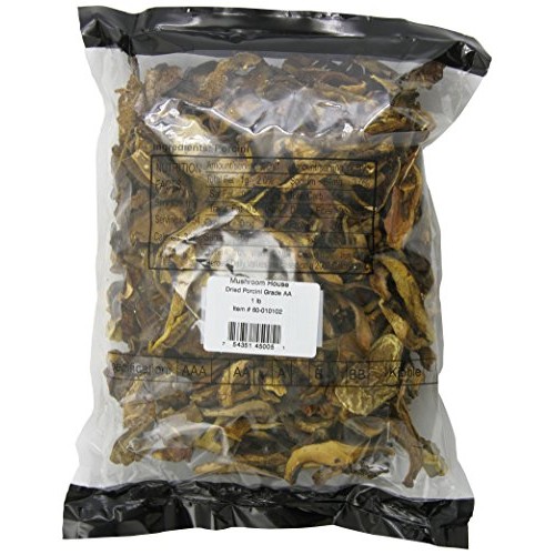 Mushroom House Dried Porcini Mushrooms Grade Aa, 1 Pound