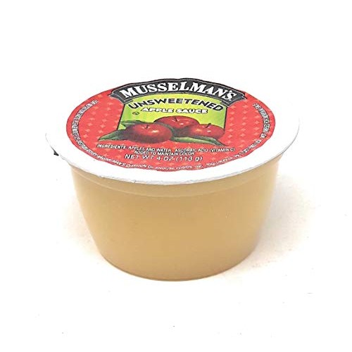 4 Ounce Musselmans Unsweetened Applesauce Pack Of 18