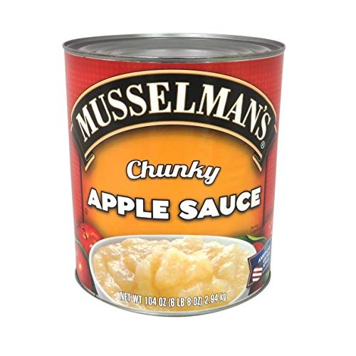 Musselmans Chunky Applesauce-Cane Sweetened, 104 Oz., Case Of 3