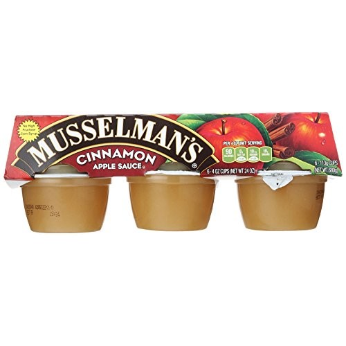 Musselmans Cinnamon Apple Sauce, 6 - 4 Ounce Cups