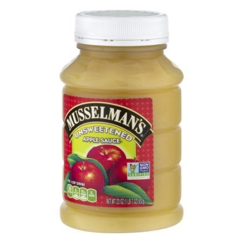 Musselmans Natural Unsweetened Applesauce 23 Oz
