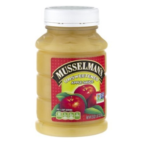 Musselmans Natural Unsweetened Applesauce 23 Oz