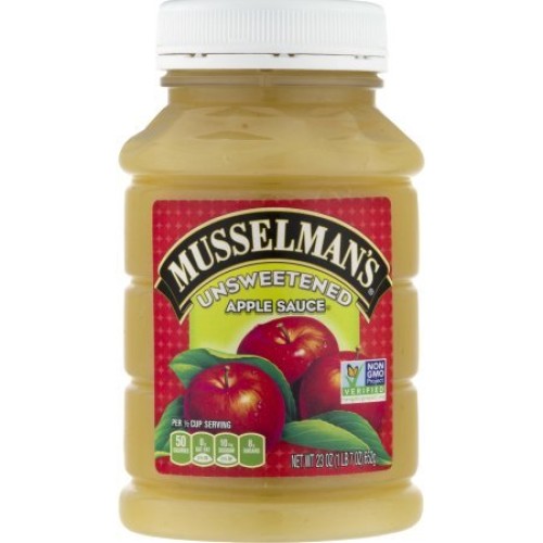 Musselmans Natural Unsweetened Applesauce 23 Oz