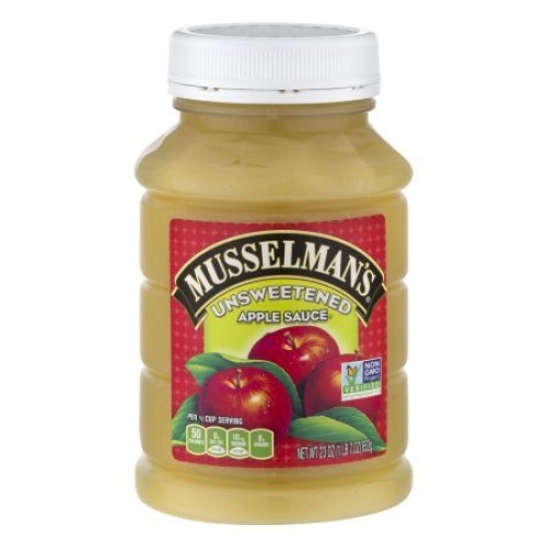 Musselmans Natural Unsweetened Applesauce 23 Oz