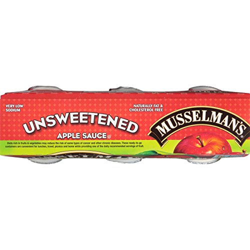 Musselmans Natural, Unsweetened Applesauce, 4-Ounce Packages P