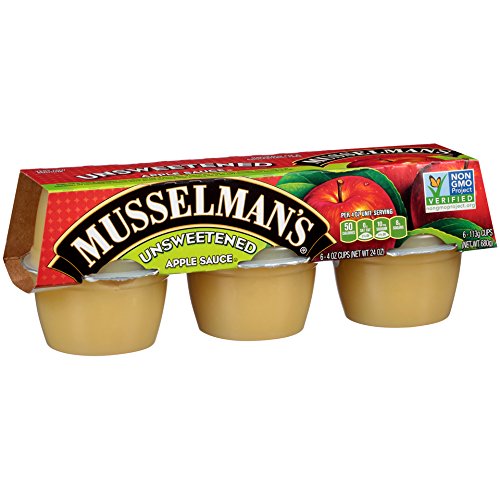 Musselmans Natural, Unsweetened Applesauce, 4-Ounce Packages P