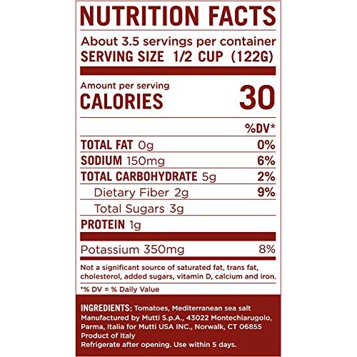 Mutti —14 Oz. 12 Pack Of Finely Chopped Tomatoes From Italy’S #1