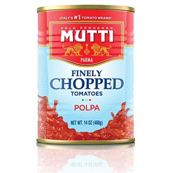 Mutti —14 Oz. 12 Pack Of Finely Chopped Tomatoes From Italy’S #1